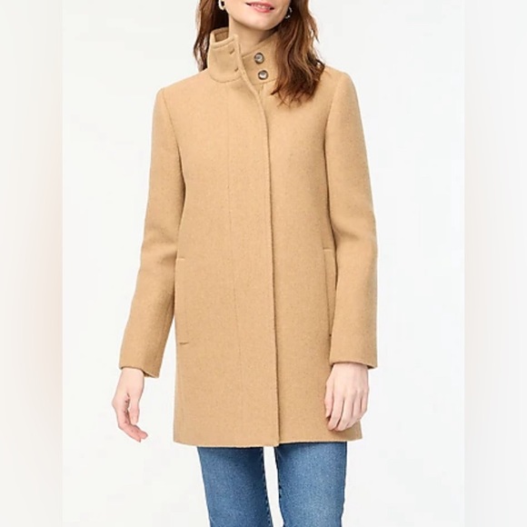 NEW J Crew Button-neck city coat!!! - Picture 4 of 7